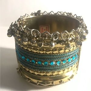 Indian Ghungroo Kada Cuff Bracelet
